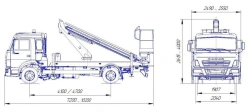 Vehicle with Lifting Platforms R180T, VA180T VelMash-S, Type 57503 Modification: 57503N