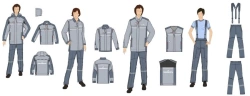 Women's Special Workwear Sets for Transneft (Jacket, Shirt-Jacket, Vest, Pants)