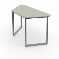 Trapezoidal Student Desk on Rectangular Tubing