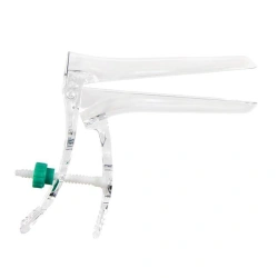 Disposable Clear Polymer Gynecological Mirror Kusko No. 3 (L) with Central Screw Lock