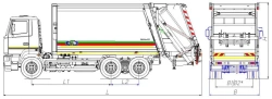Rear-Loading Garbage Truck MK-3546-10