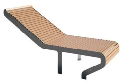 Metal Frame Bench for Offices and Public Spaces, Model 10038-2