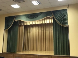 Stage Curtains with Drapery and Valance