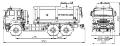 Fuel Transport and Supply Tanker ATZ 4680A8-11 on KAMAZ Chassis 65224-53, 65224-54
