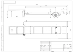 Car Semi-Trailer 93191D with Pneumatic or Leaf-Spring Suspension