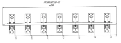 SP850 Profile Counterrail with Complete Set of Pads and Fasteners (MP 380.00.000-10)