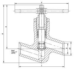 Shut-off valve 1456-80-M