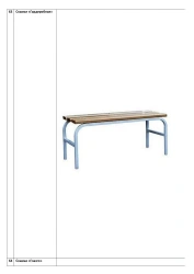 Wardrobe Bench with Metal Frame