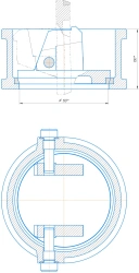 Non-Slam Check Valve DN 150 - Model 19ч01бр