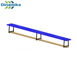 Semi-Soft Gymnastics Bench with Metal Legs