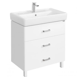 Modern Aquaton Amerina 80M Sink Cabinet White 1A169101AM0101