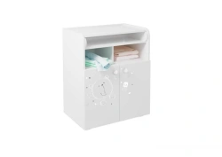 Polini Kids French Chest of Drawers Teddy 1270, White, Model 0001529.9