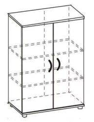 Medium Storage Cabinet for Documents and Items RL 02/02