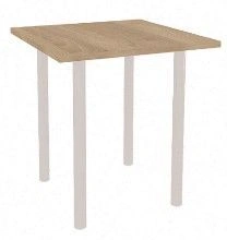 Dining Table with Steel Legs and Laminate Top