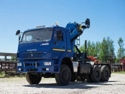 Special Vehicle with Hydraulic Loading Crane KMA based on KAMAZ 5350, Modifications 51K12N-UM