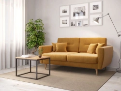 Mustard Fabric Sofa UNI IDEA 1028 Model LD.304010.000