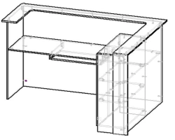 Reception Desk R1 - Quality MDF with PVC Edging