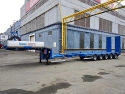 Heavy-Duty Semi-Trailer Politrans 94185-060 with Sliding Metal Platform