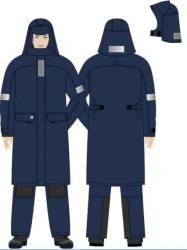 Women's Protective Cloak for Thermal Arc Risks and Inclement Weather