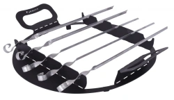 Stand (made of ferrous metals) for skewers on the site for cauldron 12l (with skewers 5pcs.) TM Kukmara