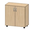 Modern Adjustable Storage Cabinet with Two Doors