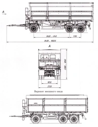 Tri-Axle Dump Trailer 8595-41A with HJD13Y30S18-1840T16-060 Axles, 12 Ton Capacity