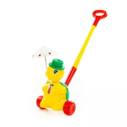 Tortilla" Push Toy Turtle with Handle, Model 3637