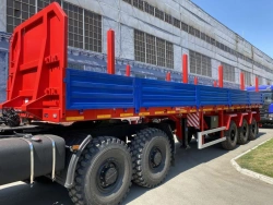 Politrans Semi-Trailer 94171-0000011 with Plant Axle 1201-2410002 and Tires 385/65R22.5, 14.00R20
