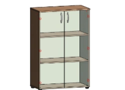 Wooden Shelving Unit for Office and Home - Model Sh.4