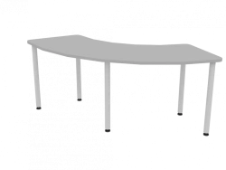 Semi-Round Table 2000x800x760mm