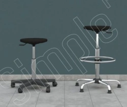 Laboratory Stool DECO - Soft Polyurethane, Durable Design