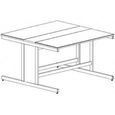 Double-Sided Island Table for Versatile Use