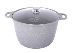 Aluminum Cast Pot 10L with Non-Stick Coating, Kukmara, Marble Line