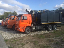 Special Scrap Collection Truck TM1K65A with Crane, Kamaz 65115