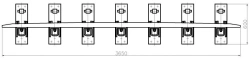 SP850 Profile Counter Rail with Complete Padding Set and Fasteners for SP Type R65 Model 1/9 Project MP3