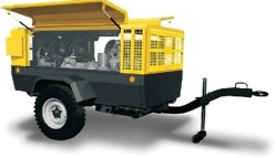 Diesel-Powered Compressor Station PKSD-5.25R U1 on Wheel Chassis