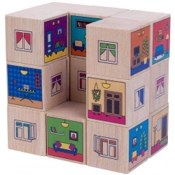 Colorful "Apartment" Building Blocks for Creative Design (Art. KUB-10)