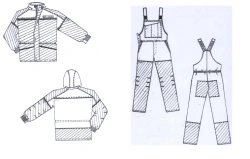 Women's Protective Suit (Jacket and Overalls) for Industrial Use