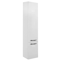 Modern White Wall-Mounted Column Cabinet Aquaton Aria 1A134403AA0101