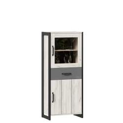 Small Wardrobe (White Kraft Oak) Model: Techno LD.678070.000