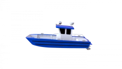 Oil Recovery Workboat RK-700 with Open Cargo Deck
