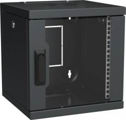 ITK LINEA WS Wall Cabinet 10" 6U 320x310mm with Glass Door Black