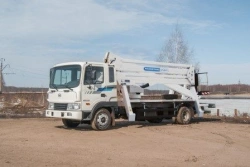 Hydraulic Telescopic Lift AHP-29RT HYUNDAI-120 29.0M 250KG 14.5M