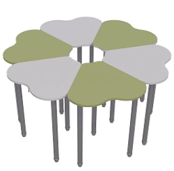 Composite Metal Table S.T.MK.6 for Office and Home Use