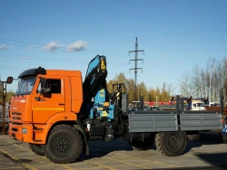 Hydraulic Crane Truck KMA on KAMAZ 43118 Chassis Model 41K02N-UM