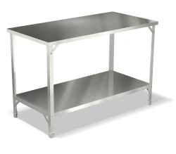 Stainless Steel Two-Tier Metal Table