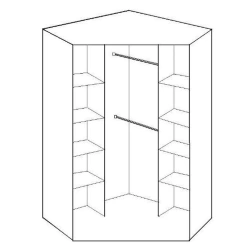 Corner Wardrobe - Space-saving Storage Solution