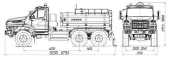 Fuel Dispensing Truck ATZ 4680M2-10 on Ural 5557 Chassis
