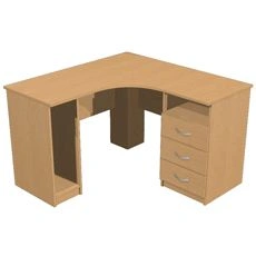 Corner Computer Desk, Konstant Series, Model K-109