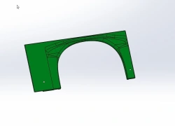 Right Front Arch Panel for Vehicle Fiberglass 5299-372-5400522-05